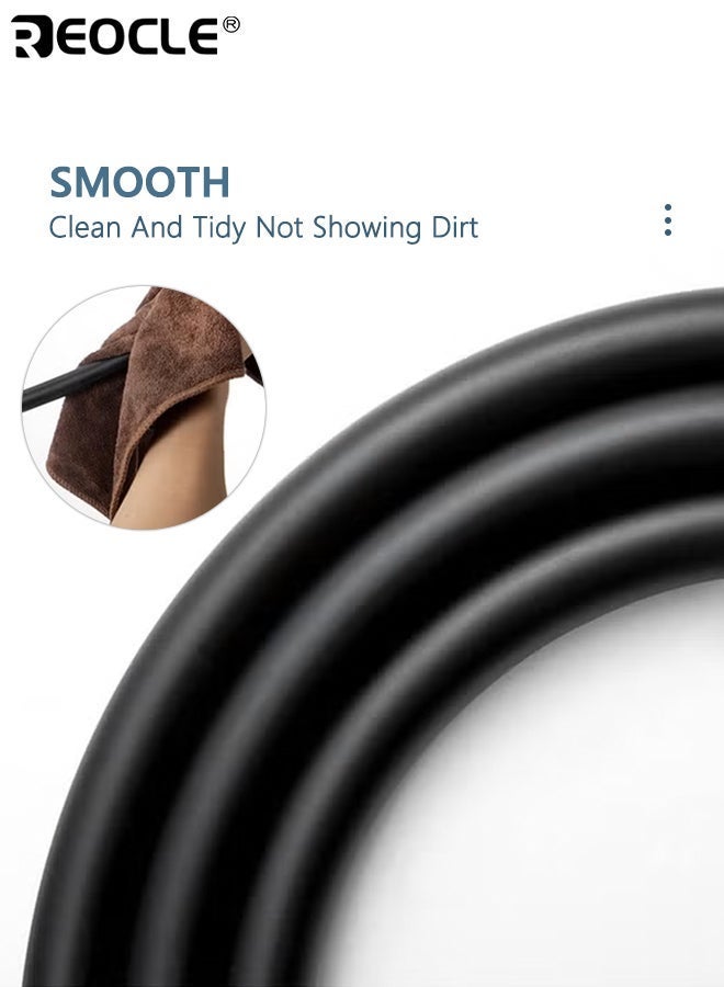 REOCLE 2.0m PVC Universal High Pressure Shower Hose Smooth Flexible Anti Twist Shower Pipe with Sealing Washer Ideal for Bath Tap Showerhead Replacement and Home Bathroom Upgrade - Image 4