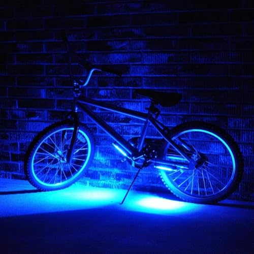 Brightz GoBrightz LED Bike Frame Light Blue Cool Underglow Bike Light for Riding at Night Bicycle Scooter Stroller Stocking Stuffers for Boys Girls Teens Ages 6 7 8 9 10 11 12 - Image 1