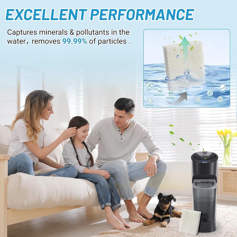 Lemige 6 Pack Humidifier Wicking HFT600 Filters T Compatible with Honeywell Tower Humidifier HEV615 HEV620, Compare to Part HFT600T HFT600PDQ - Image 3