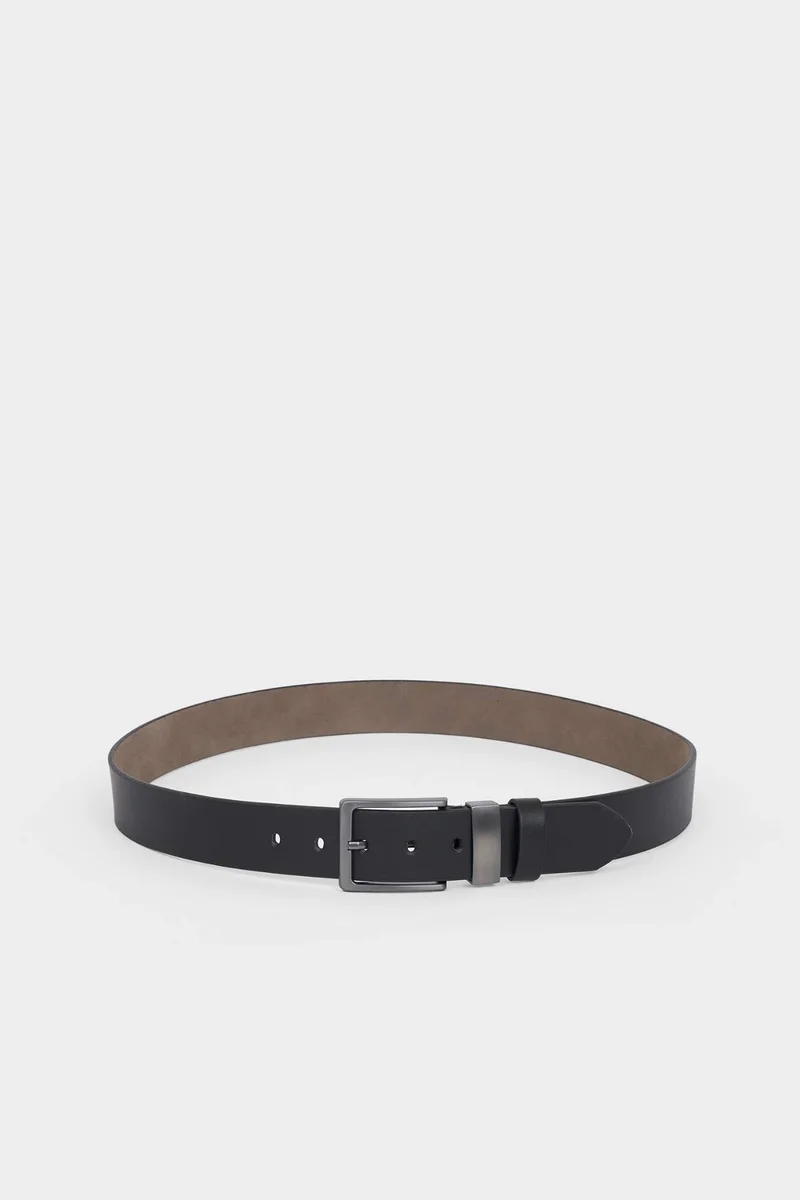 ديفاكتو Man Rectangle Clasp Faux Leather
