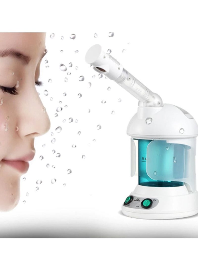 DubaiGallery Portable Home Use 2 in 1 Hot Mist Facial Steamer Humidifier Ozone Hair Facial Steamer Skin Care Facial Atomizer Multifunctional Tool - Image 5