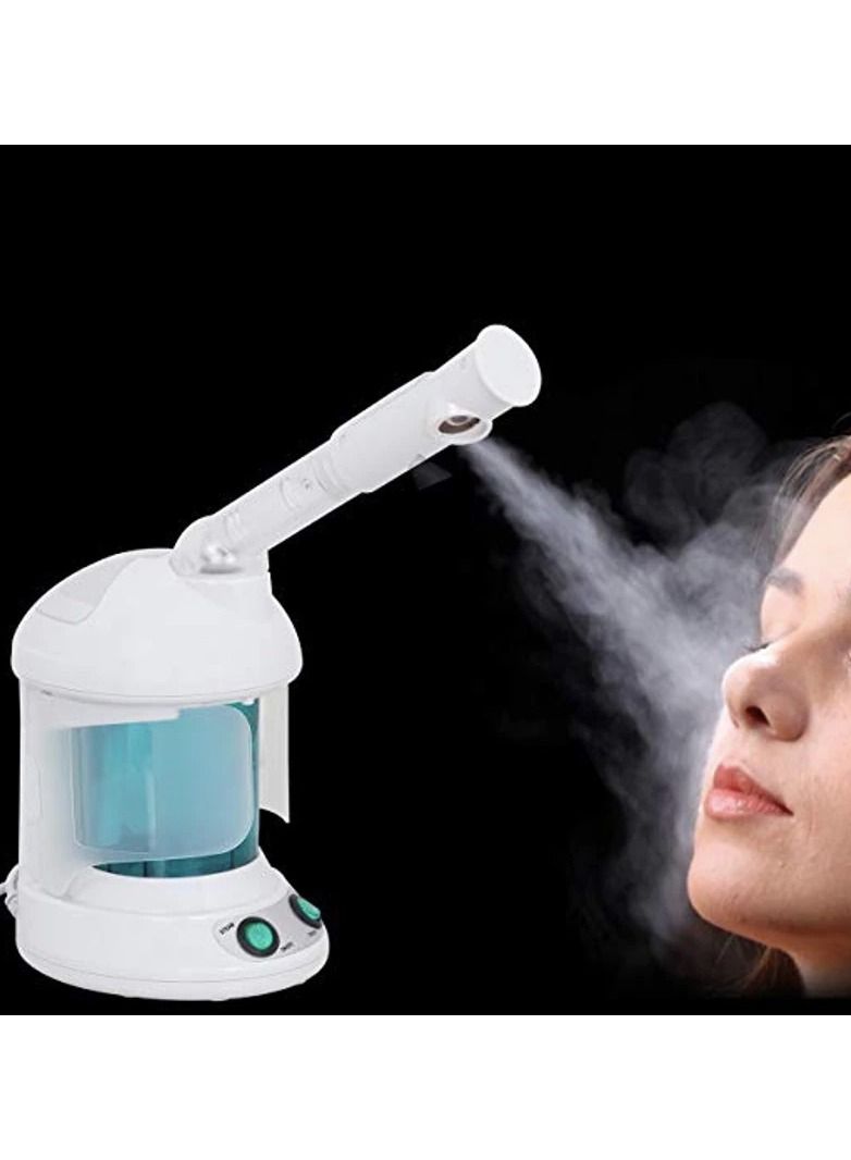 DubaiGallery Portable Home Use 2 in 1 Hot Mist Facial Steamer Humidifier Ozone Hair Facial Steamer Skin Care Facial Atomizer Multifunctional Tool - Image 4