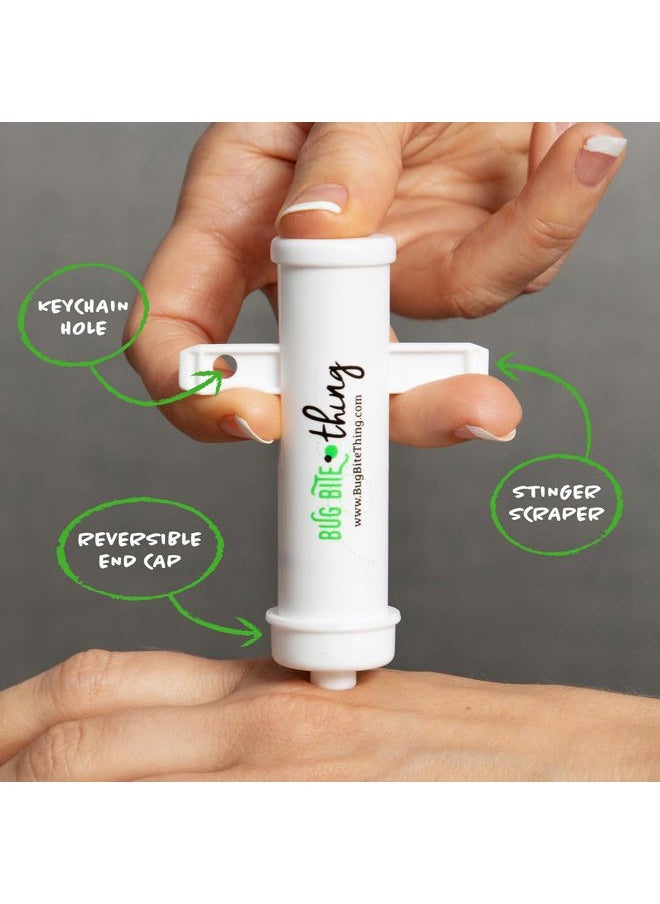 BUG BITE THING - Suction Tool - Bug Bites and Bee/Wasp Stings, Natural Insect Bite Relief - White 2-Pack - Image 1
