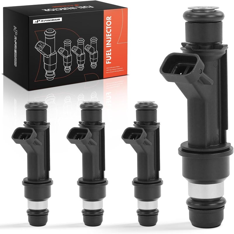 A-Premium Fuel Injectors Set for Chevrolet Aveo 2004-2006 L4 1.6L - 4 Pieces - Image 1