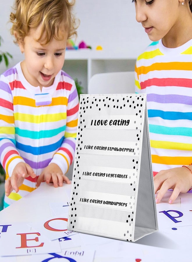 Epakh Polka Dots Tabletop Pocket Chart for Classroom 17 x 13 in Desktop Stand Pocket Chart Double Sided and Self-Standing for Teacher Aids in Teaching - Image 5