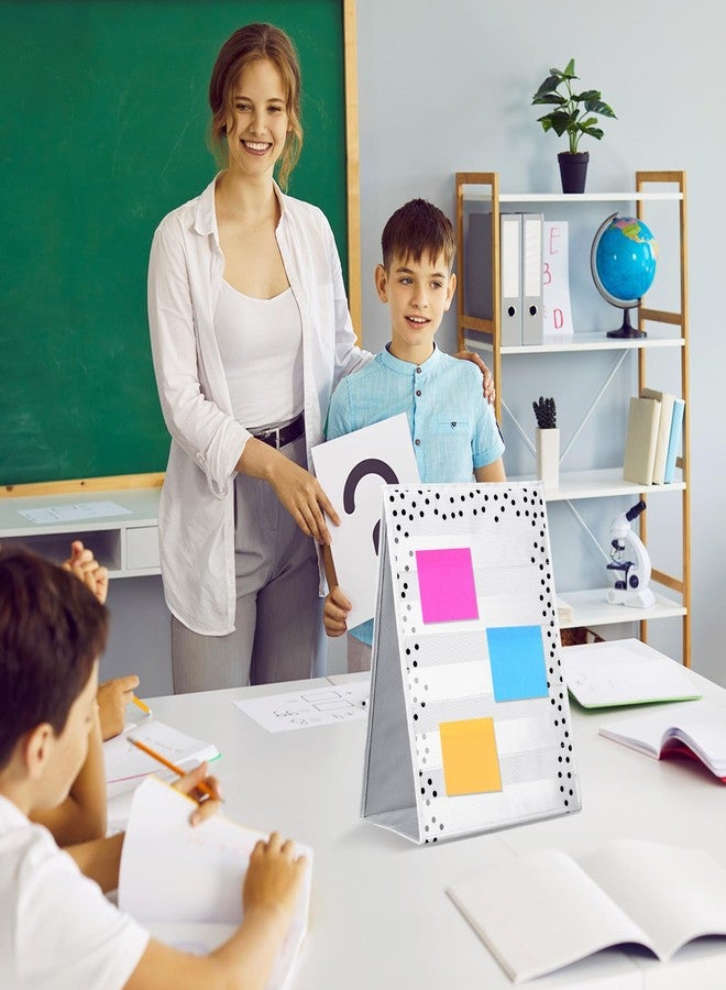 Epakh Polka Dots Tabletop Pocket Chart for Classroom 17 x 13 in Desktop Stand Pocket Chart Double Sided and Self-Standing for Teacher Aids in Teaching - Image 4