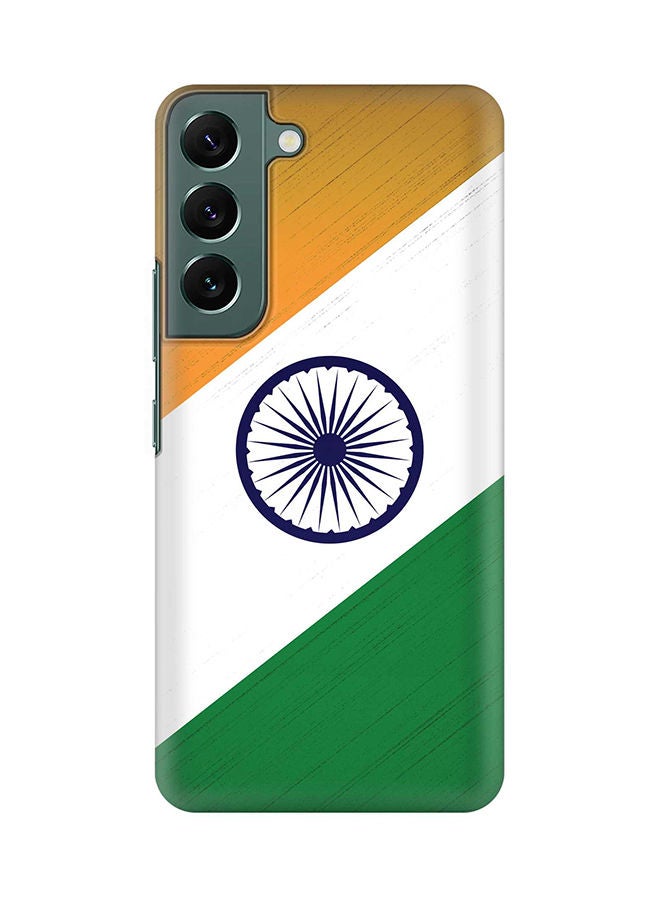 Stylizedd Case for Samsung Galaxy S22+ 5G Slim Snap Classic Series Shield Matte Finish Print - Flag Of India - Image 1