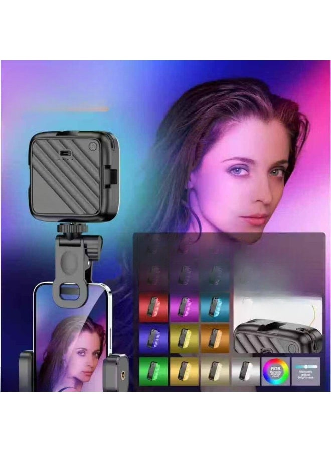 RGB LED Video Light for Mobile Phones – 12 Color Modes – Compact Lighting for Professional Content Creation - Image 3