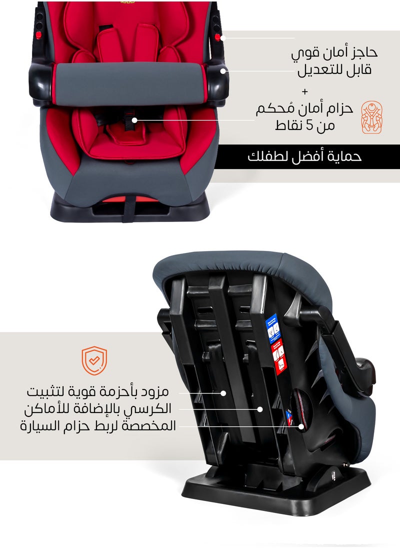 MAAS - Soft Comfortable Car Seat For Newborns Up To 6 Years Old With Forward And Backward Facing Positions And Safety Belt - Image 1