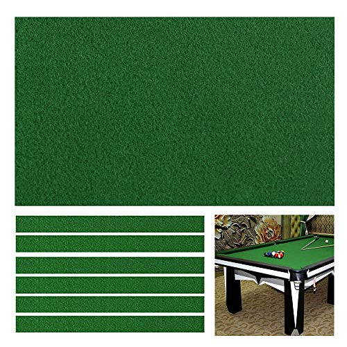 Boshen Billiard Cloth Pool Table Felt with 6 Cloth Strips for 8 Foot Table Fast Pre-Cut Rails, 3 Fabrics for Choice - Image 1