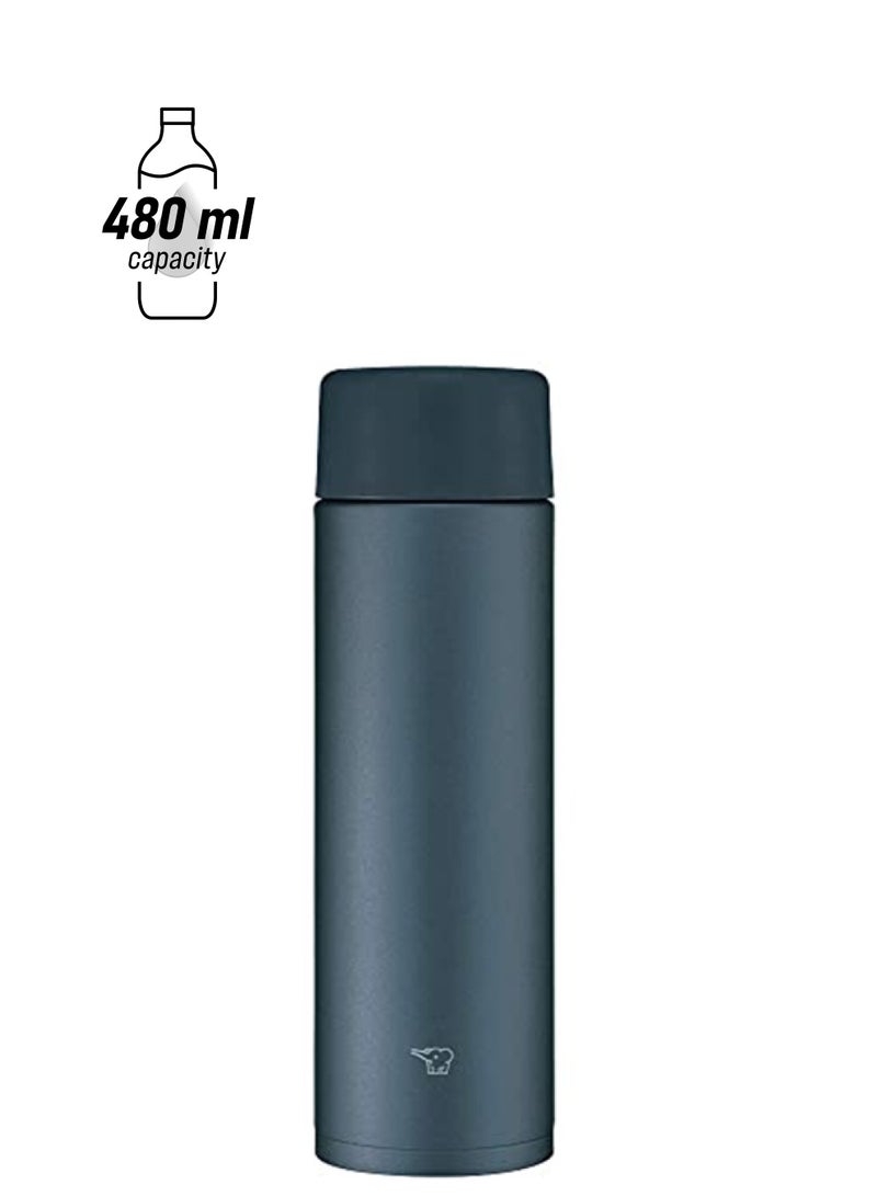 زوجيروشي حافظة ستانلس ستيل فراغ 0.48 لتر أسود داكن - Image 1