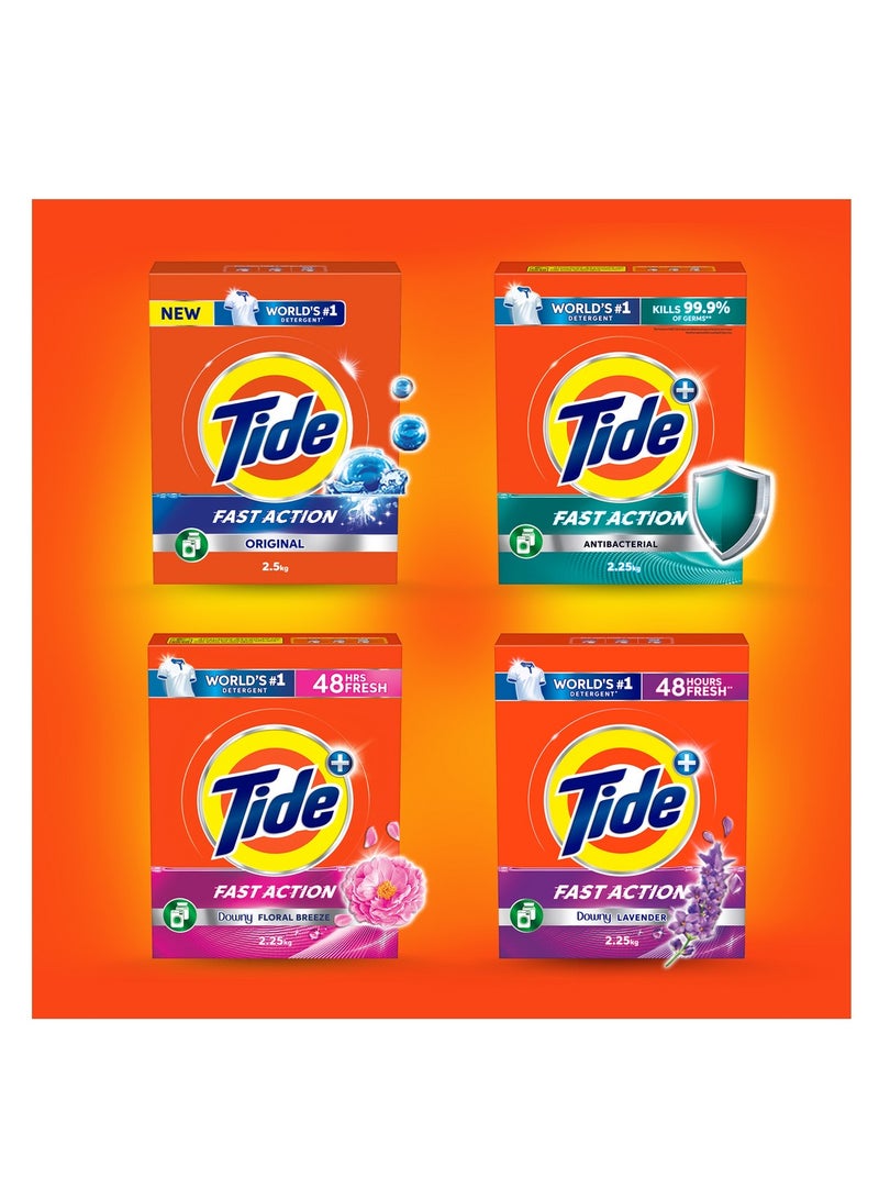 Tide Fast Action Laundry Detergent Powder With Floral Breeze 2.25kg - Image 5