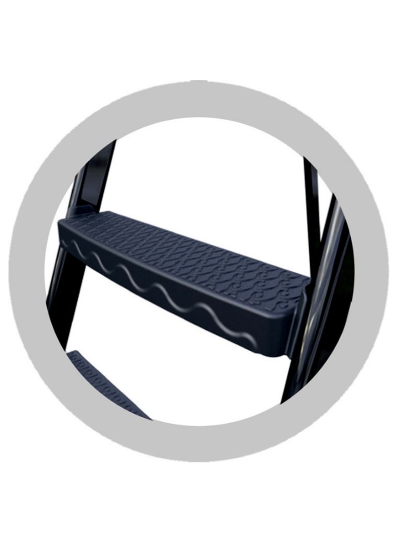 Living Professional Folding Ladder 3 Step Household Ladder With Wide Step - Image 5