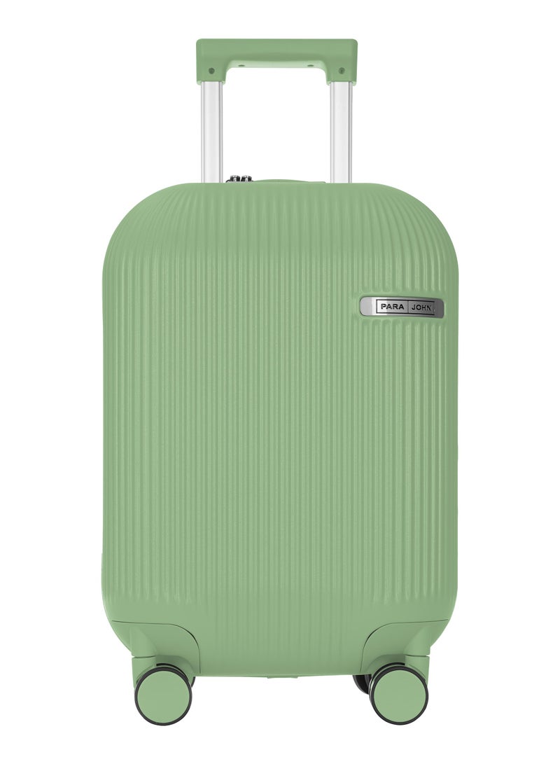 PARAJOHN Round Case Polycarbonate PC Luggage Cabin Size 20 inches ,55 cm carrying 10Kg hardside luggage Trolley - Apple Green - Image 2