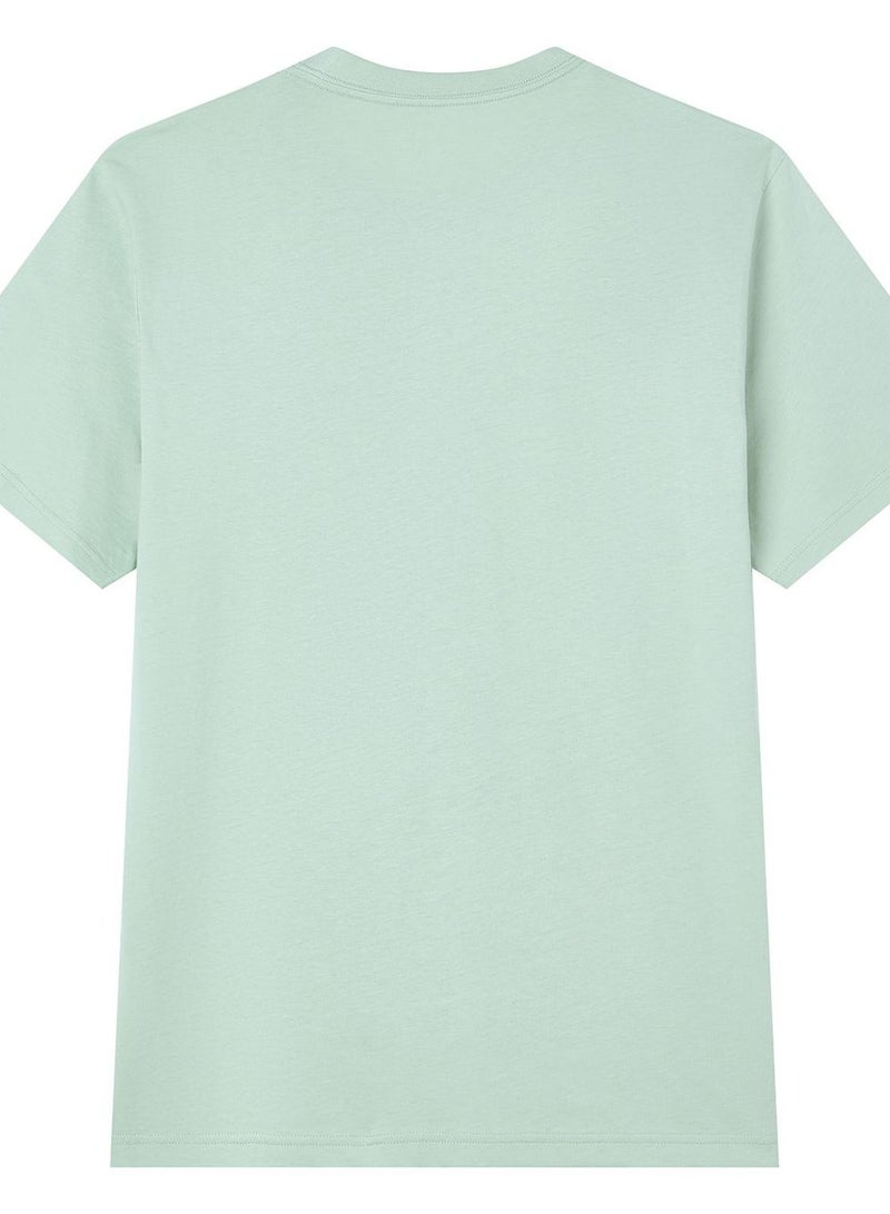 GIORDANO Men’s Slim Cotton Crew Neck Signature Print Tee - Image 4