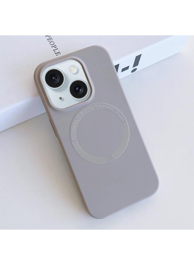 S-TOP Case For iPhone 15 MagSafe Magnetic Liquid Silicone Phone Case - Image 1