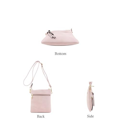 Isabelle Functional Multi Pocket Crossbody Bag (Blush) - Image 4