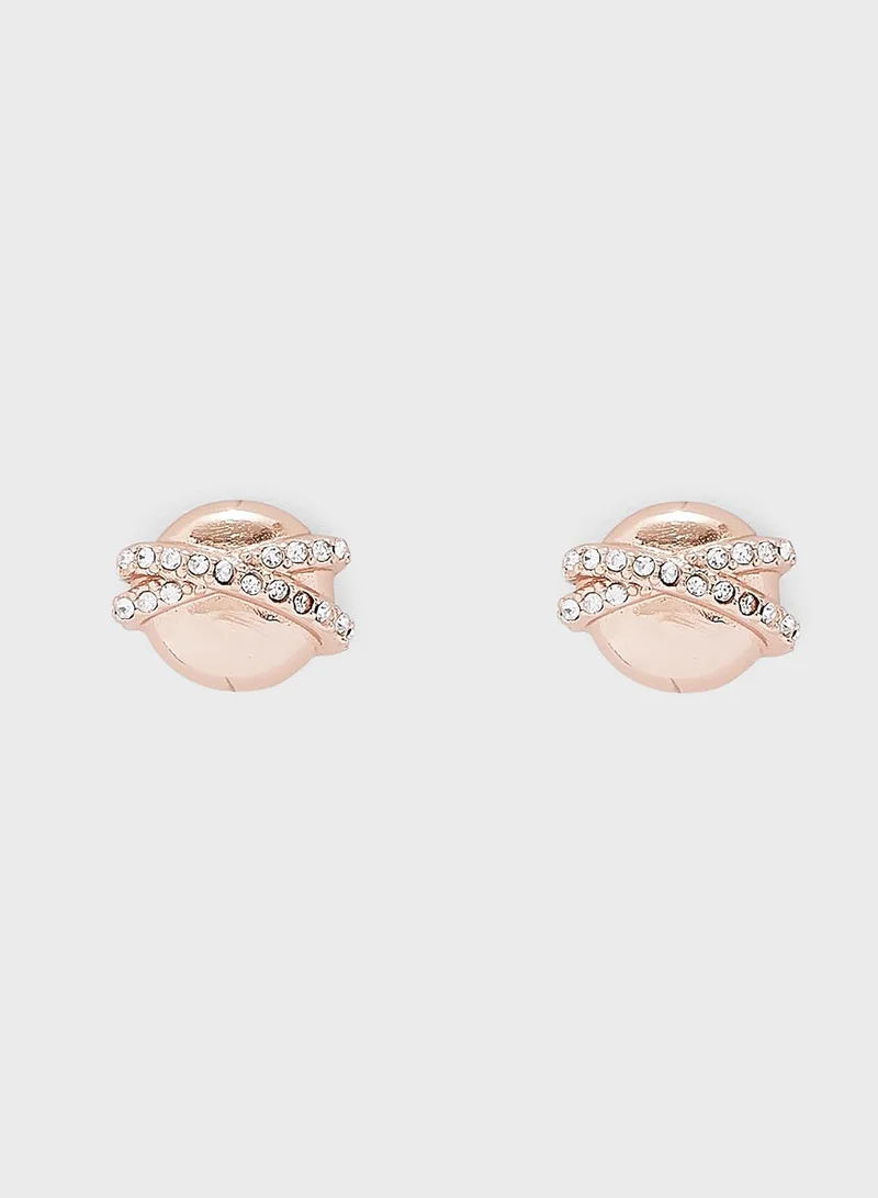 OLIVIA BURTON Planet Motif Stud Earrings
