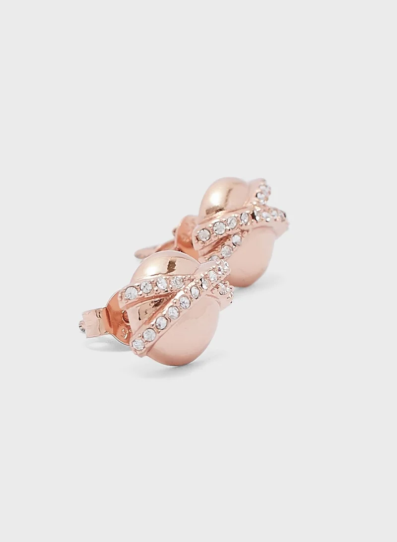 OLIVIA BURTON Planet Motif Stud Earrings