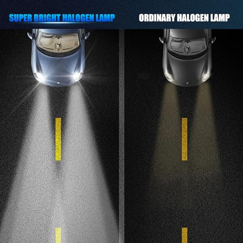 GKmow Pack-2 H1 Halogen Bulbs, Car Xenon Light Bulbs, 12V 100W Car High Beam Lights, Automobile Lights Replacement Kit, Universal for Most Cars, SUVs and Vans (White #H1) - Image 4
