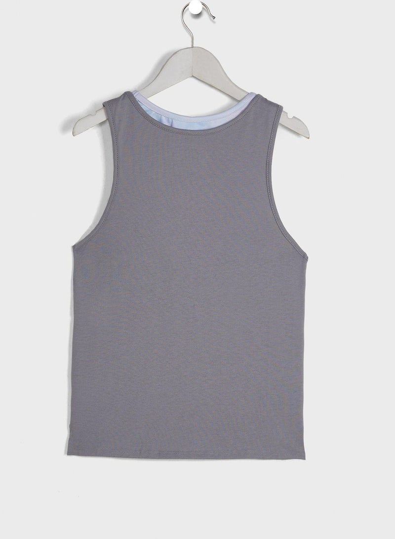 جاستس طقم (بلوزة بلا اكمام  + صدرية رياضية) - Image 2