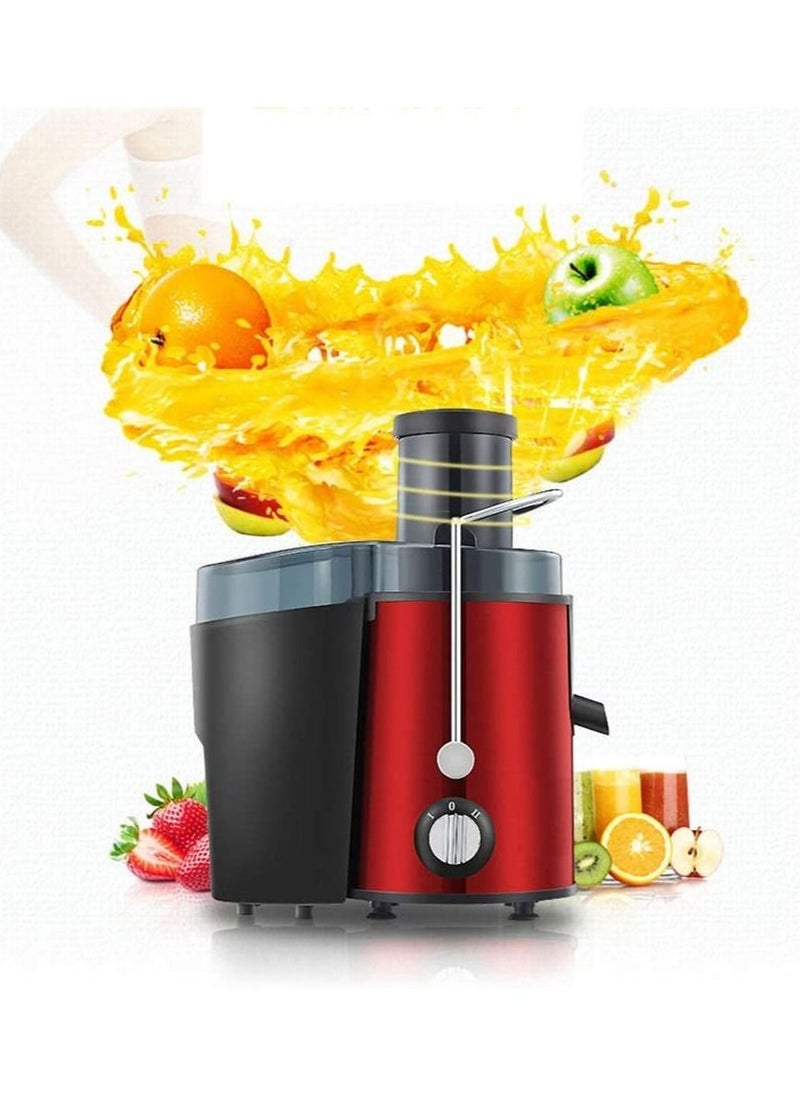 Generic - Powerful Whole Fruit Centrifugal Power Fruit and Vegetable Juicer with Jug Juicer machine to make delicious apple orange carrot juice and more Red - Image 1