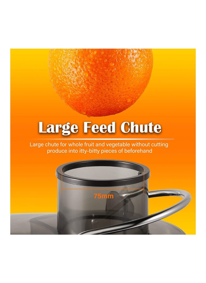 Generic - Powerful Whole Fruit Centrifugal Power Fruit and Vegetable Juicer with Jug Juicer machine to make delicious apple orange carrot juice and more Red - Image 1