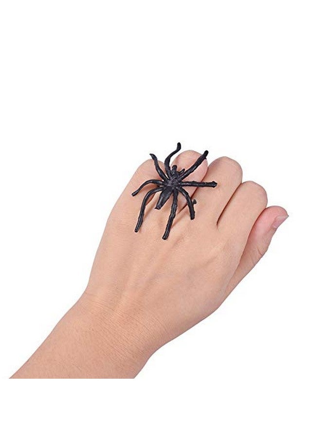 Max Fun Max Fun 300pcs Spider Rings Halloween Rings for Kids Party Favors 1.96’’ Black Plastic Spider Ring Bulk for Kids Costume Accessories Halloween Party Decorations Supplier  - Image 5
