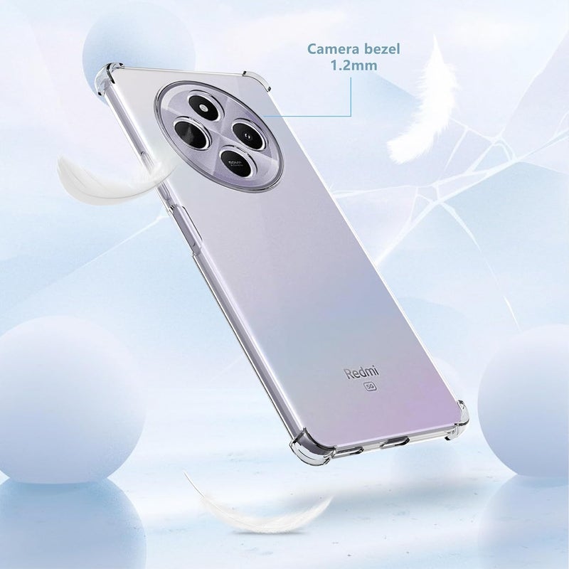Realcase غطاء خلفي سيليكوني لريدمي A4 5G مقاوم للخدوش شفاف كريستالي لريدمي A4 5G / بوكو C75 5G / ريدمي 14C 5G / بوكو M7 5G - Image 5