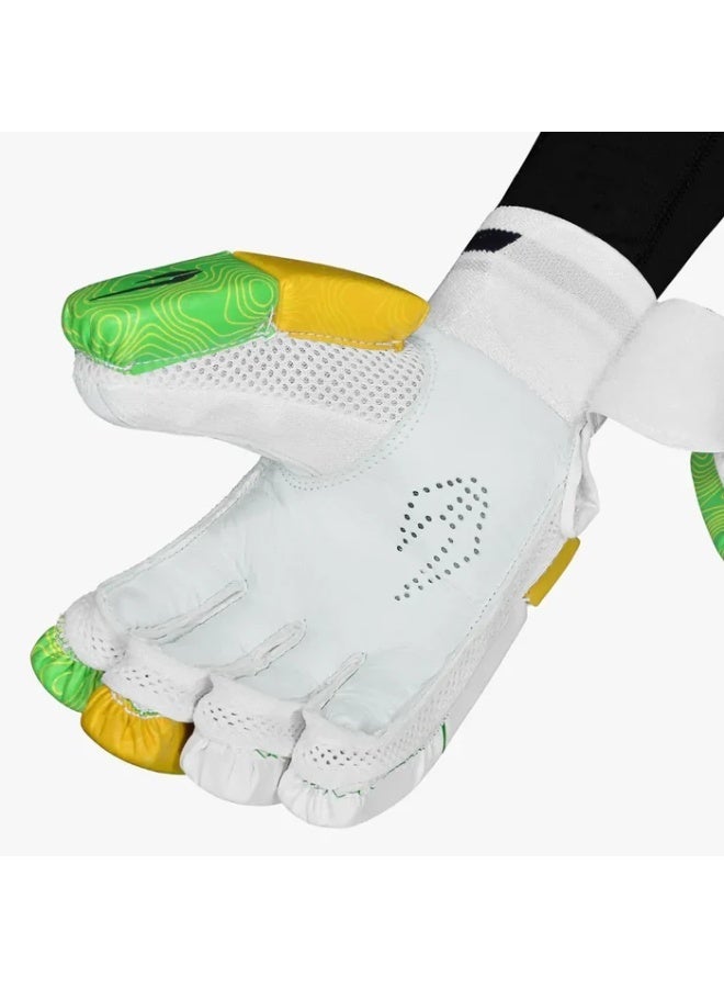 دي أس سي قفاز ضرب الكرة بتصميم "موقف قوي" (أخضر/أصفر) - Image 2