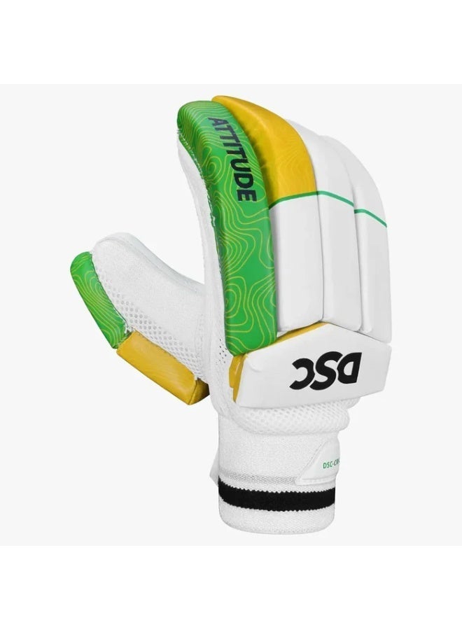 دي أس سي قفاز ضرب الكرة بتصميم "موقف قوي" (أخضر/أصفر) - Image 1