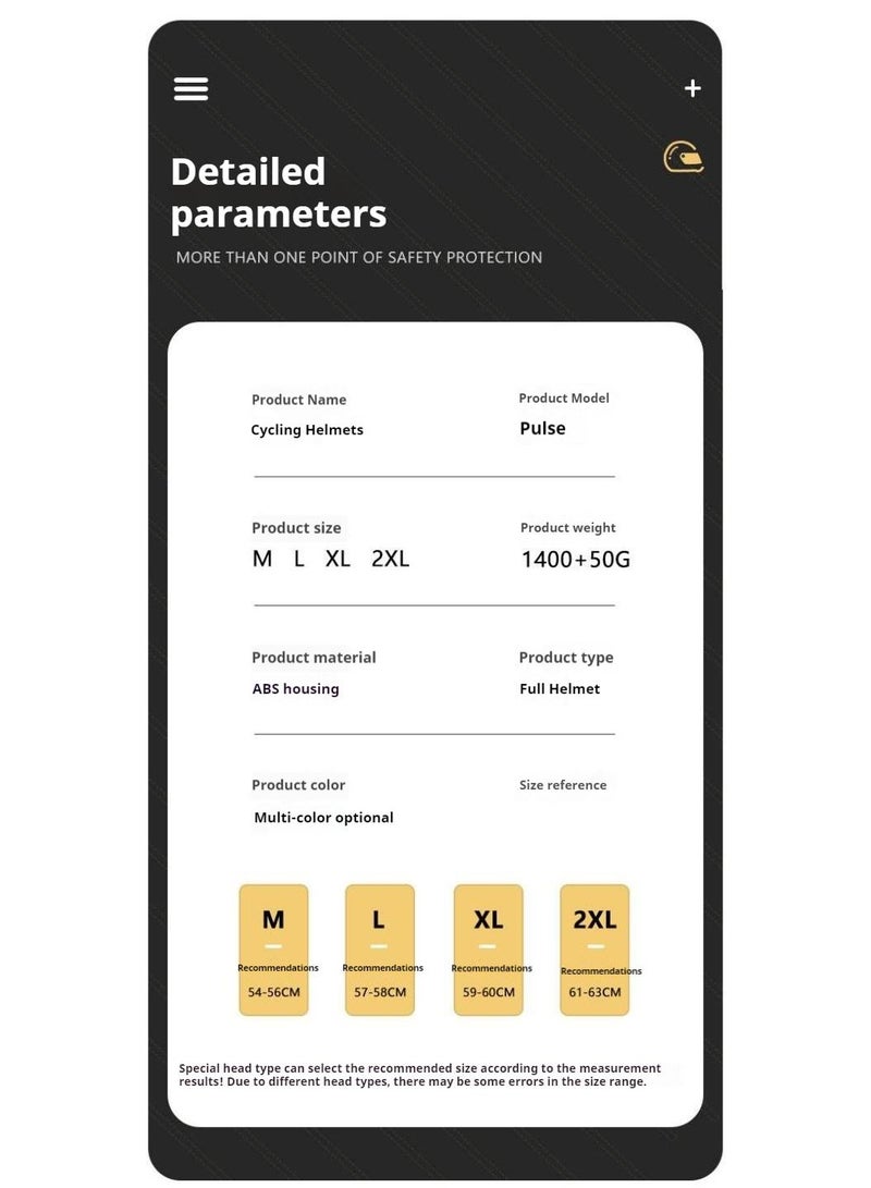 general خوذة دراجة نارية تغطي الوجه بالكامل لراكبي الدراجات النارية البالغين وخوذة رياضية للصدمات - Image 3