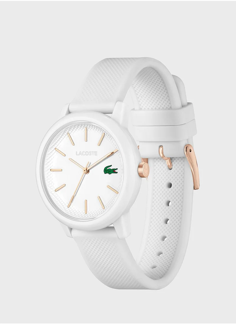 LACOSTE Ladies 12.12 Pu Strap Analog Watch