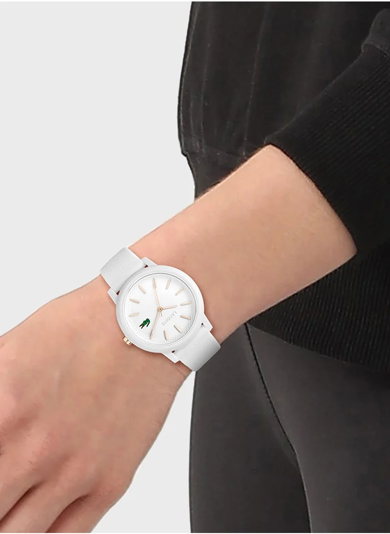 LACOSTE Ladies 12.12 Pu Strap Analog Watch