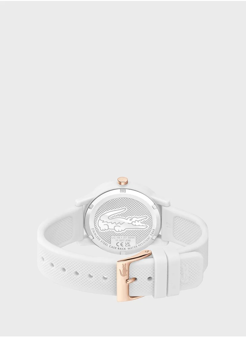 LACOSTE Ladies 12.12 Pu Strap Analog Watch