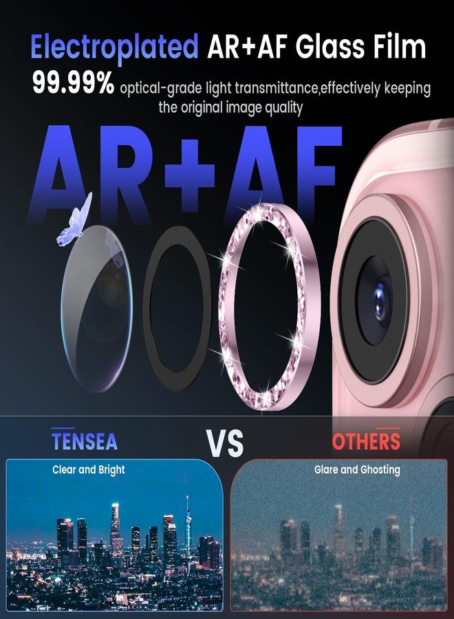تينسي واقي عدسة كاميرا Tensea لهاتف iPhone 15 / iPhone 15 Plus، غطاء شاشة وكاميرا من الزجاج المقوى 9H، شفاف عالي الوضوح، حلقة معدنية فردية لهاتف iPhone 15 مقاس 6.1 بوصة / iPhone 15 Plus مقاس 6.7 بوصة - Image 3