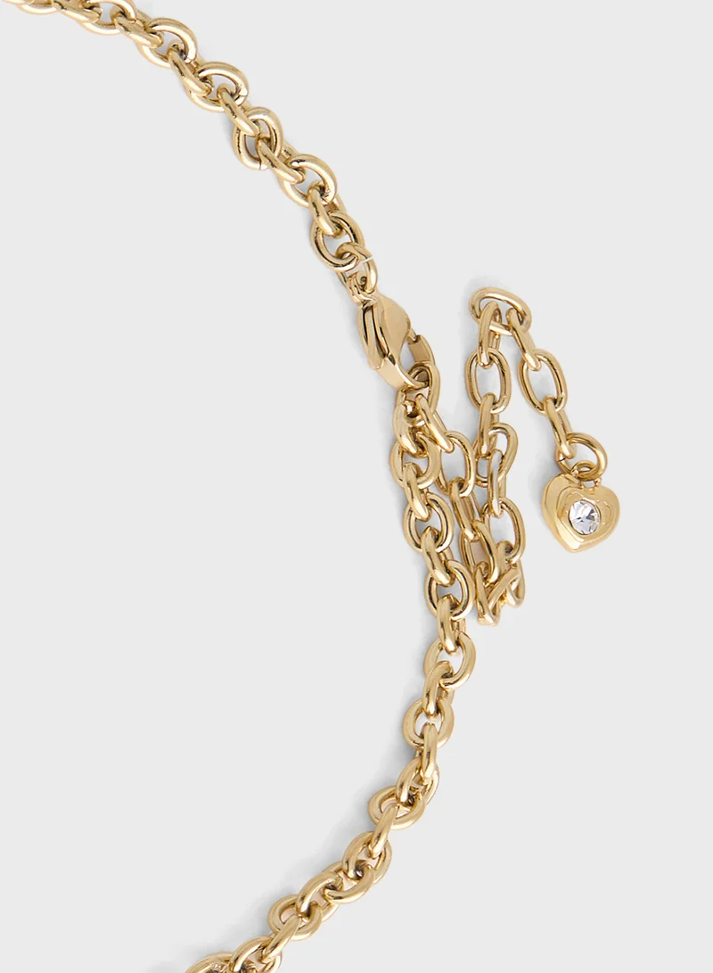 GUESS Pendent Drop Detail Long Necklace