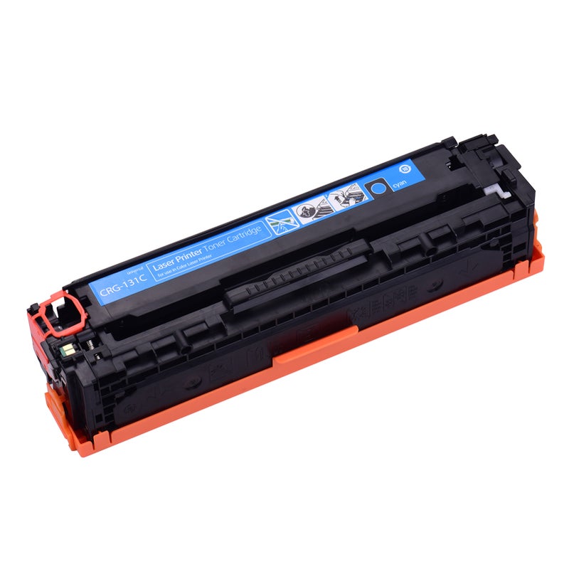 حبر طابعة متوافق كبديل لحبر طابعة CRG-131 مع شريحة متوافق مع طابعات LBP7100Cn/LBP7110Cw/iC MF8230Cn/MF8280Cw/MF8250Cn/MF628Cw/MF623Cn/MF624Cw/MF626Cn (لون أزرق، عبوة واحدة) - Image 1