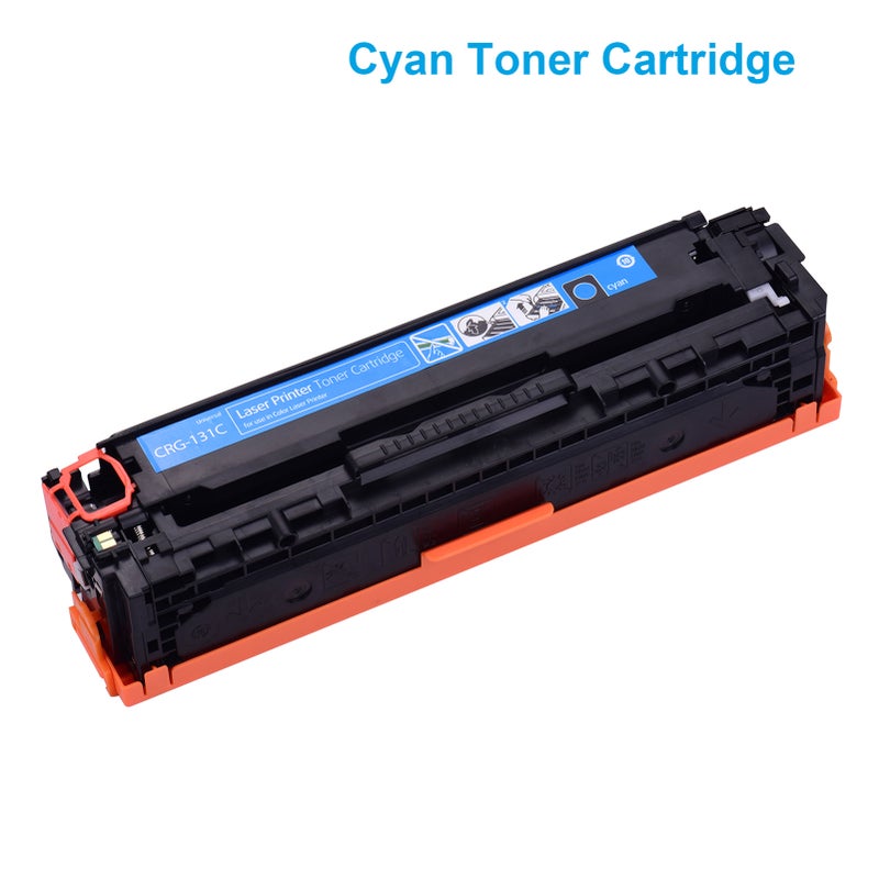 حبر طابعة متوافق كبديل لحبر طابعة CRG-131 مع شريحة متوافق مع طابعات LBP7100Cn/LBP7110Cw/iC MF8230Cn/MF8280Cw/MF8250Cn/MF628Cw/MF623Cn/MF624Cw/MF626Cn (لون أزرق، عبوة واحدة) - Image 2