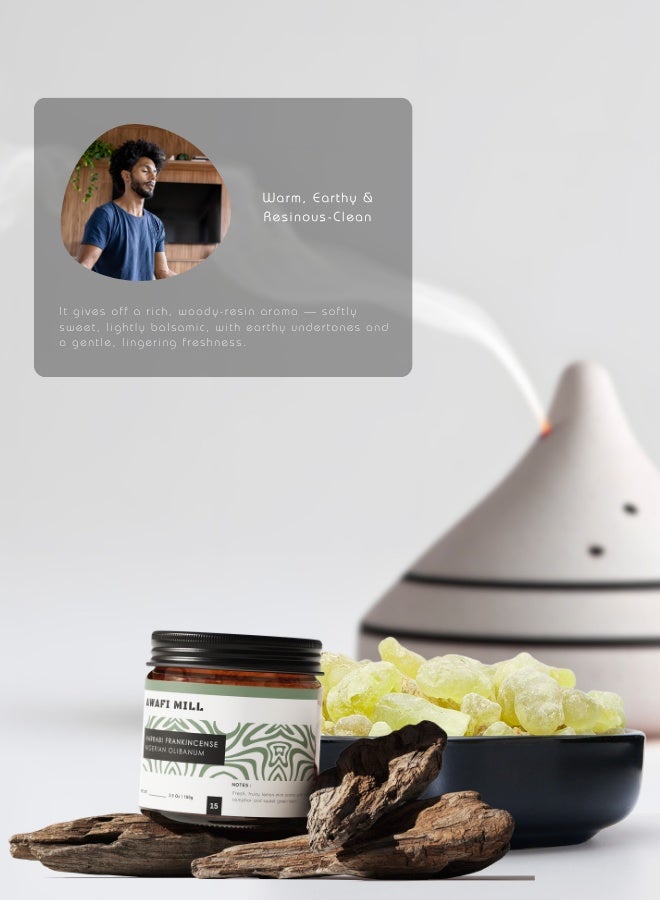 أباميك عوافي ميل اللبان الأخضر النيجيري (لبان) – راتنج البخور الطبيعي | صمغ البوسويليا الخام - 100 جم | 3.5 أونصة (عبوة من 5 قطع) - Image 5