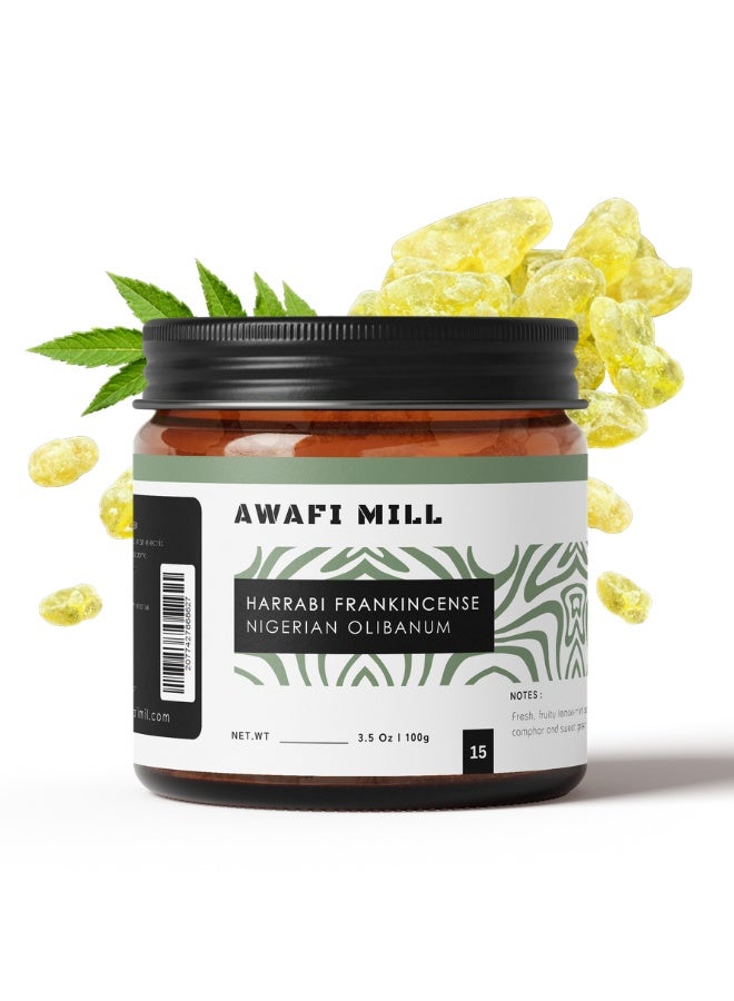 أباميك عوافي ميل اللبان الأخضر النيجيري (لبان) – راتنج البخور الطبيعي | صمغ البوسويليا الخام - 100 جم | 3.5 أونصة (عبوة من 5 قطع) - Image 1