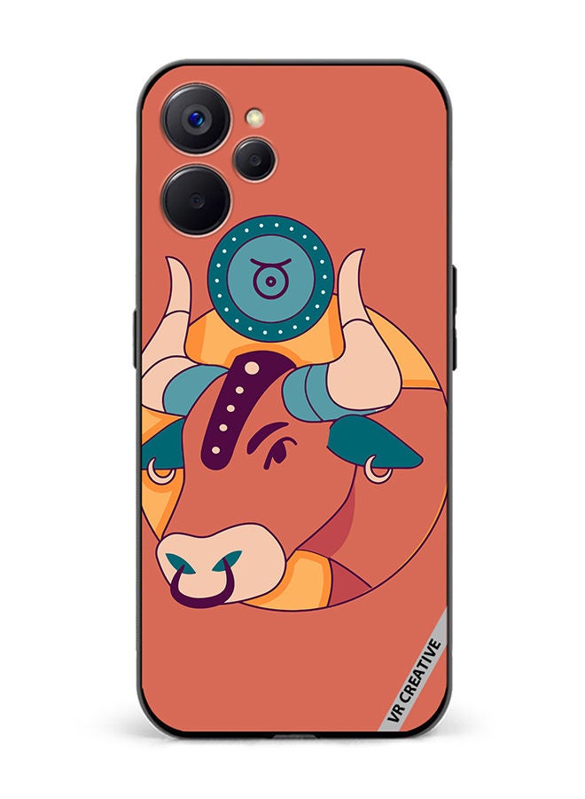 VR CREATIVE Protective Case Cover For Realme 10 5G Ox Zodiac Signs Design Multicolour - Image 1