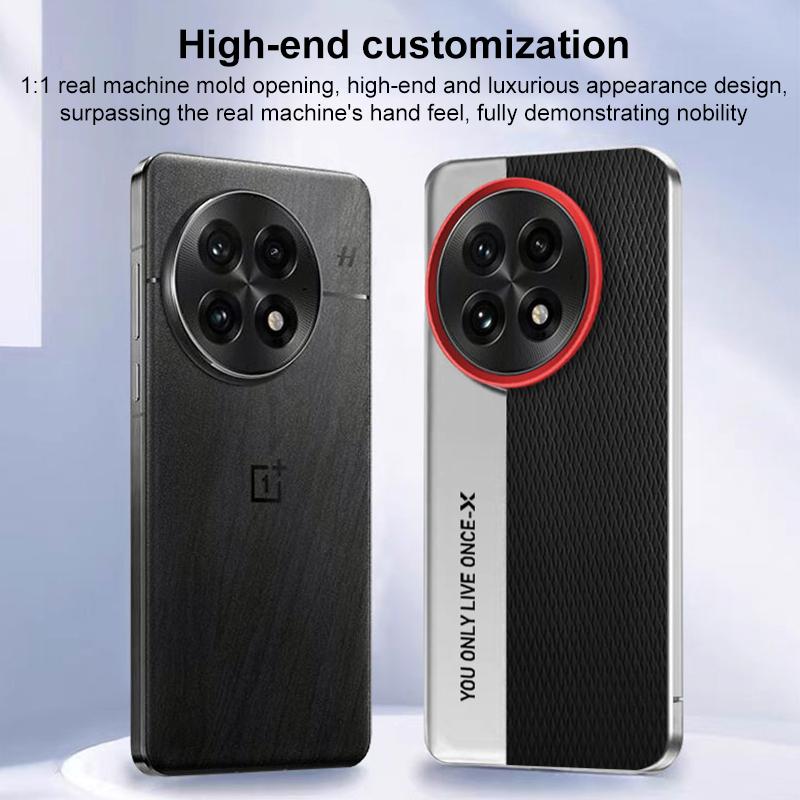 erorex For OnePlus 13 Camera Design Diamond Texture Leather PC Phone Case(Black) - Image 2