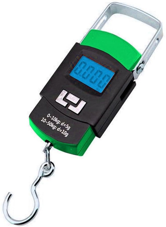 Weight Machine for Luggage, Wait Machine, Luggage Wighing Scale, Digital Weighing Scale, Bag Weighing Scale for Luggage, Electronic Portable Fishing Hook Type Digital LED Screen, 50 kg (Black) Vcx-620 - Image 1