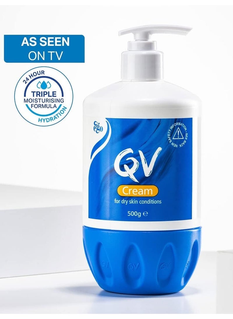 Ego Qv Ego Moisturising Cream For Sensitive Skin  500g - Image 2