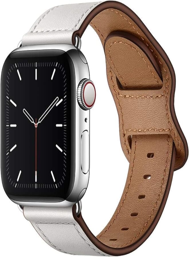 Next Next store Compatible with iWatch Band 38mm 40mm 41mm, Leather Replacement Strap Compatible with Apple Watch SE Series 7 6 5 4 3 2 1