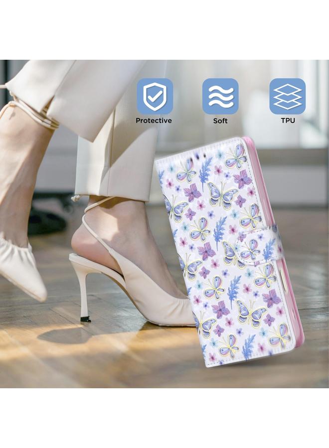 S-TOP Case For iPhone 16 Bronzing Painting RFID Leather Case - Image 3