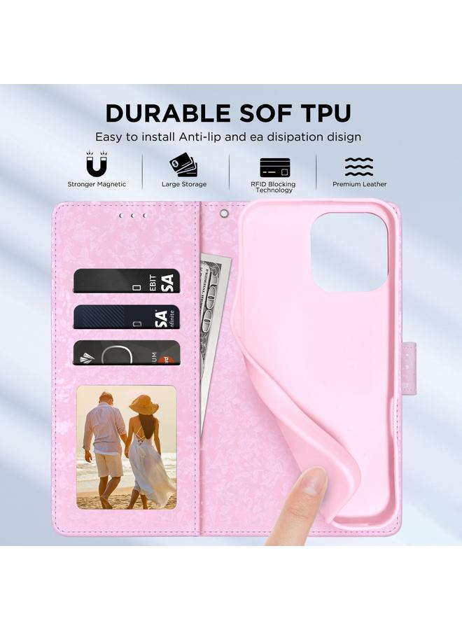 S-TOP Case For iPhone 16 Bronzing Painting RFID Leather Case - Image 4