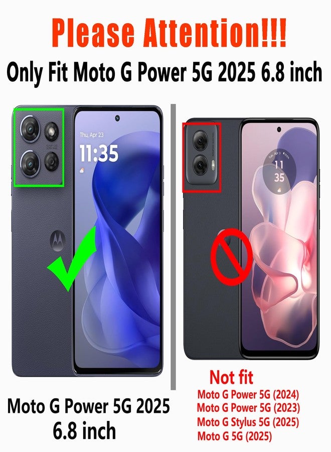 جراب لهاتف Moto G Power 5G 2025، [تم اختباره وفقًا لمعايير عسكرية لمقاومة السقوط] مع واقي شاشة عالي الدقة، غطاء حماية مزدوج الطبقات شديد التحمل للهاتف المحمول، جراب مانع للانزلاق ومقاوم للصدمات لهاتف Motorola G Power 5G 2025 (أسود) - Image 2