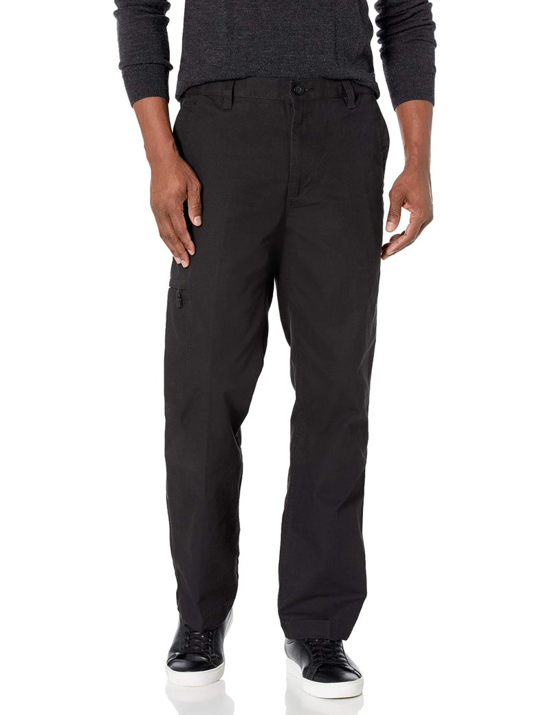 Dockers Men's Classic Fit Comfort Cargo Pants, Black, 34W x 32L - Image 3